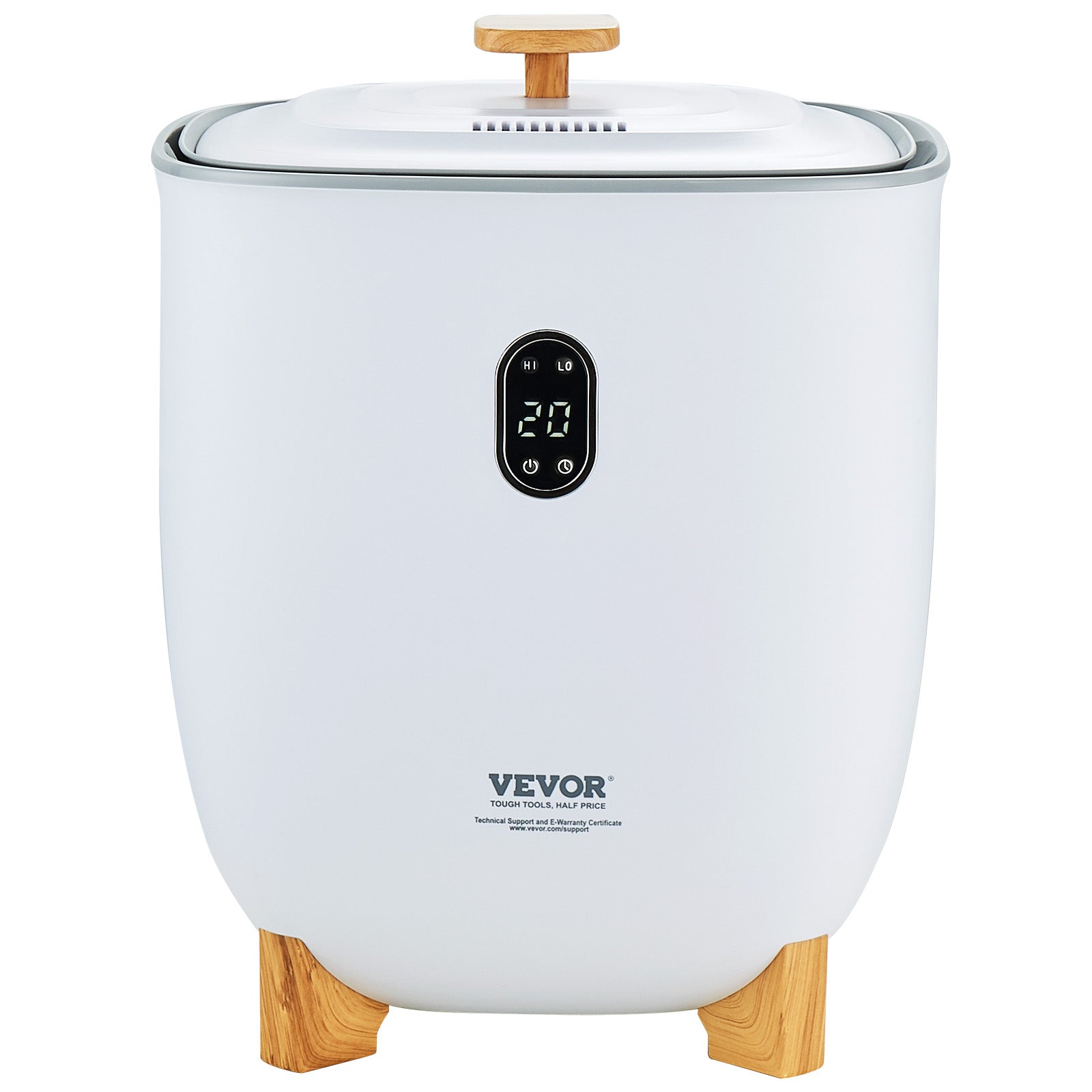 25L electric towel warmer with modern design, shown with towels placed inside for home or spa use.