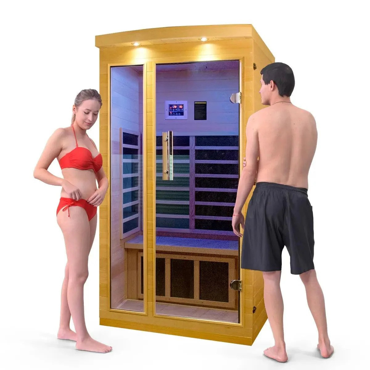 Aurora Command Solo Elite Hemlock infrared sanctuary – front elevation