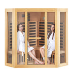 Aurora Elemental Corner Red Cedar infrared sanctuary – corner view