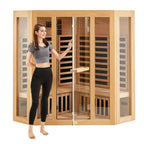 Aurora Elemental Corner Red Cedar infrared sanctuary – corner view