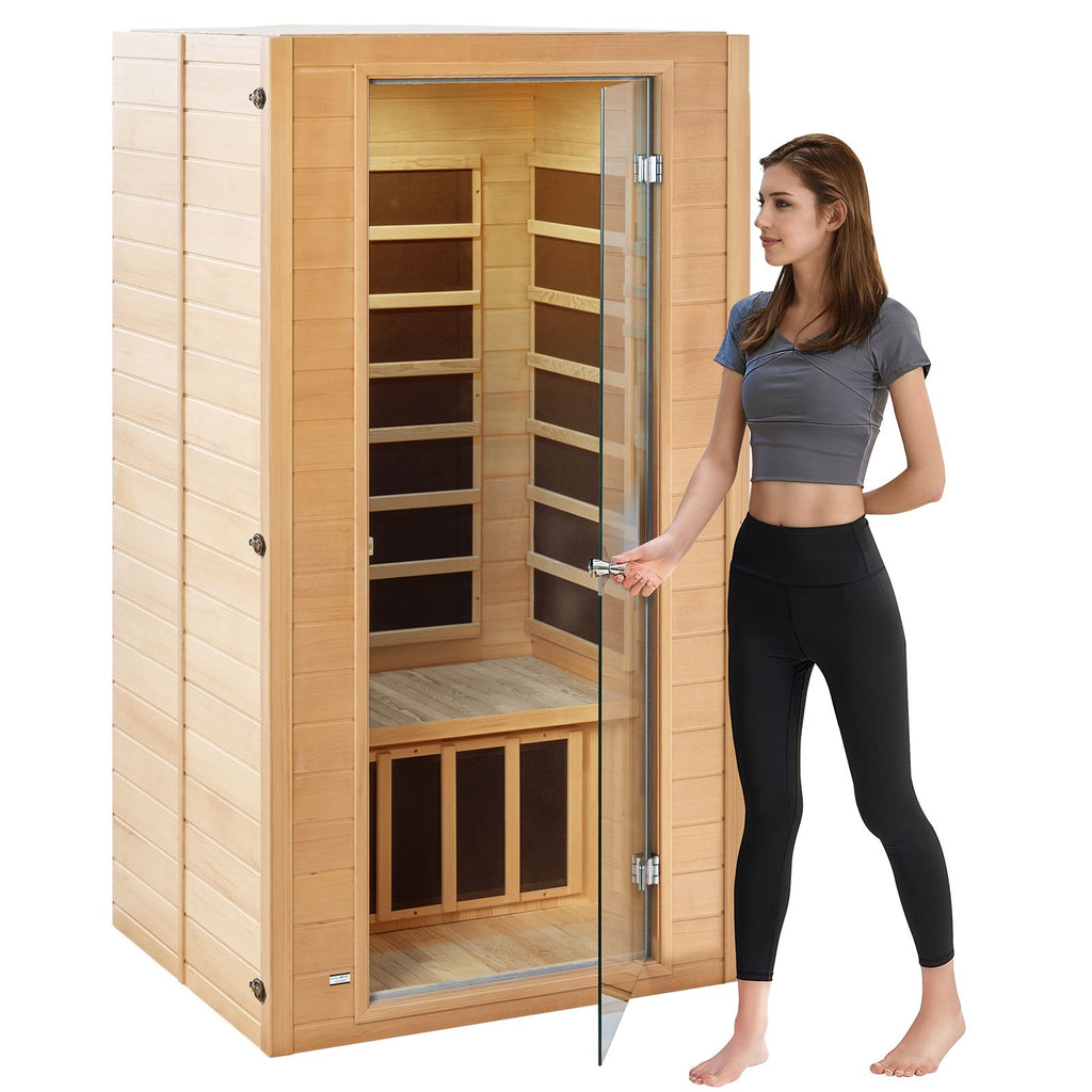 Aurora Grand Solo Hemlock Comfort infrared sanctuary – front elevation