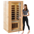 Aurora Grand Solo Hemlock Comfort infrared sanctuary – front elevation