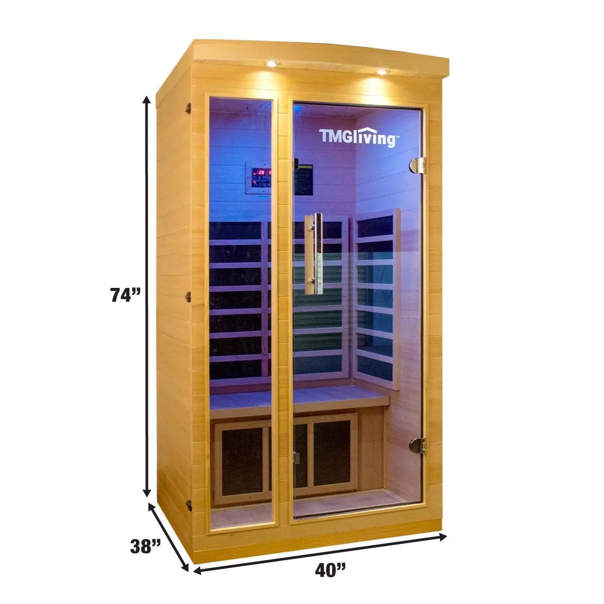 Aurora Command Solo Elite Hemlock infrared sanctuary – front elevation