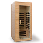 Aurora Classic Solo 1-person infrared sanctuary with framed tempered glass and hemlock construction