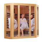 Aurora Elemental Corner Red Cedar infrared sanctuary – corner view