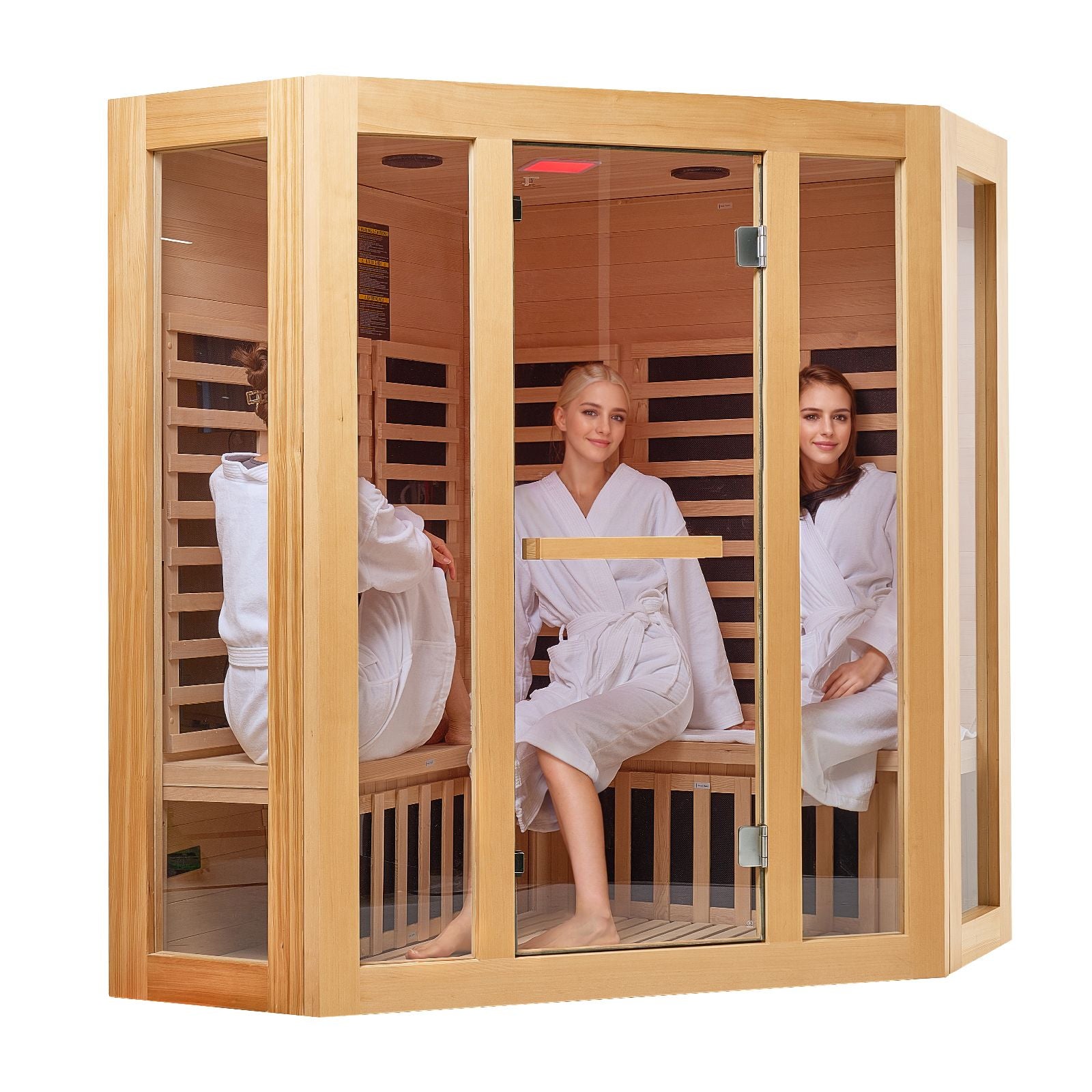 Aurora Elemental Corner Red Cedar infrared sanctuary – corner view