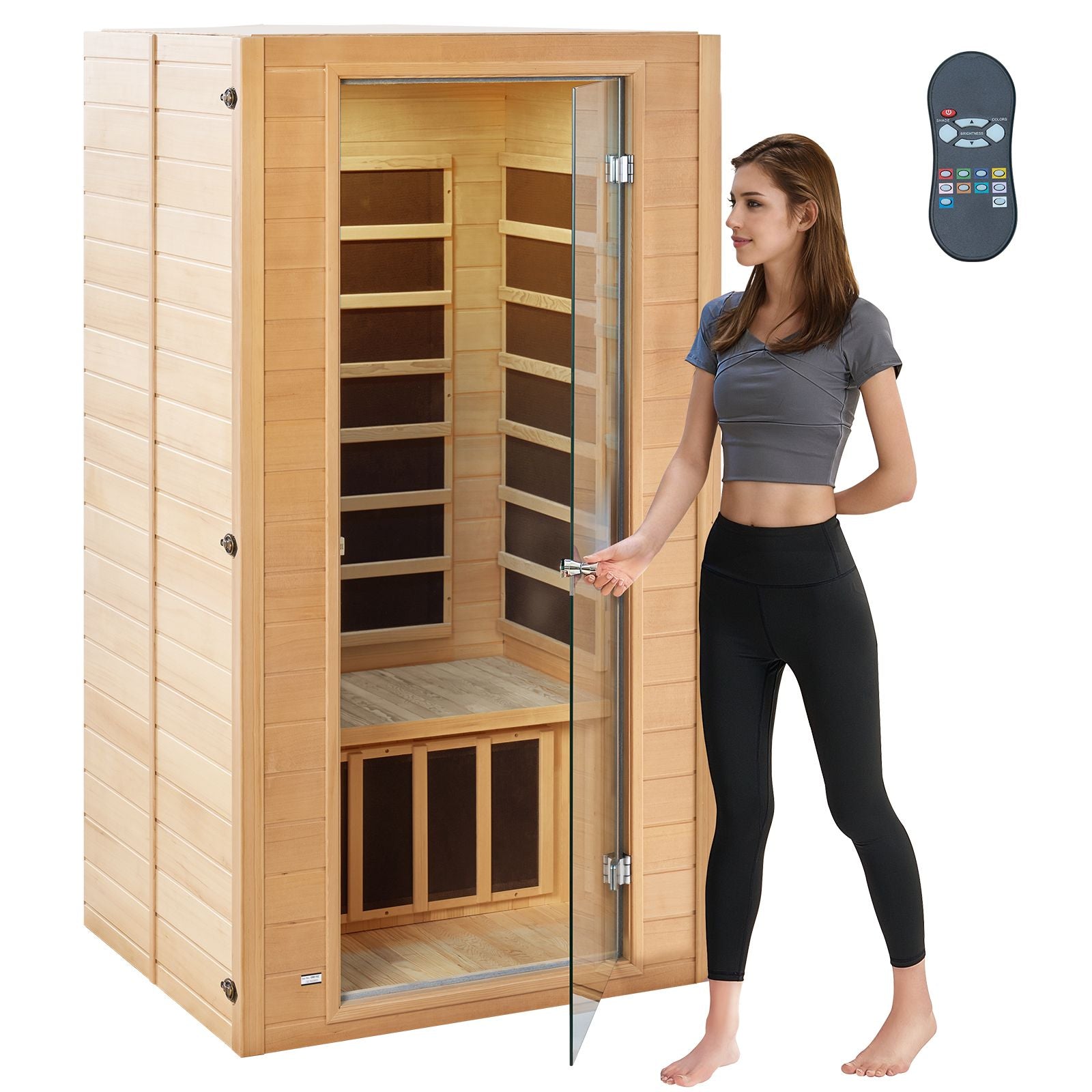 Aurora Grand Solo Hemlock Comfort infrared sanctuary – front elevation