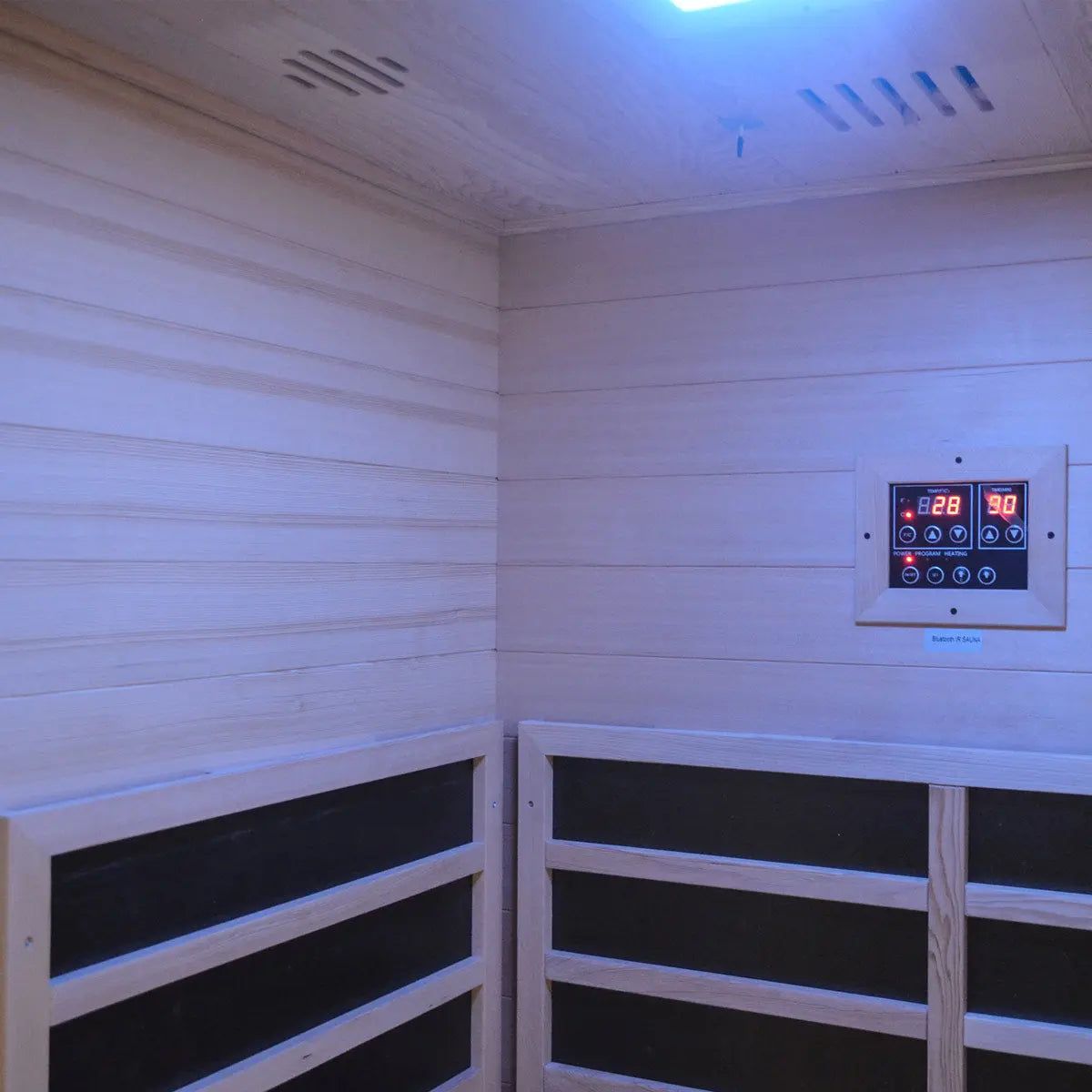 Aurora Command Solo Elite Hemlock infrared sanctuary – heating panels
