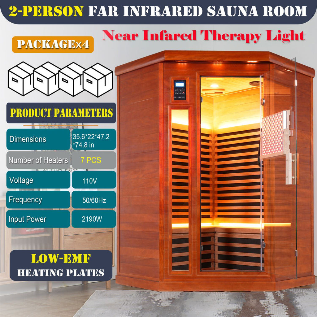 Aurora Elemental Corner Red Cedar infrared sanctuary – corner view