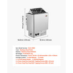 The Aurora Core | 4.5KW Stainless Steel Traditional Convective Heater Core Uni