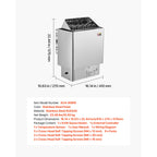 Technical Blueprint Schematic | Heavy-Duty 9KW Internal Heating Array Enclosure Assembly