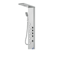 Aurora IV Prime Adaptive Recovery Tower in Brushed 304 Stainless Steel featuring 5-Jet Precision Massage Array and High-Flow Sanctuary Spout.