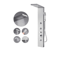 Aurora V Pro Integrated Temp-Logic Architectural Infrastructure 304 Stainless Steel Tower featuring 5-Function Hydro-Sanctuary Array.