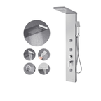 Aurora V Pro Integrated Temp-Logic Architectural Infrastructure 304 Stainless Steel Tower featuring 5-Function Hydro-Sanctuary Array.
