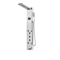 The Aurora VI Spine-Align Vertical Recovery Tower in architectural-grade stainless steel. This high-pressure system features a 6-function hydrotherapy array designed for Phase 2 of the Sanctuary Circuit